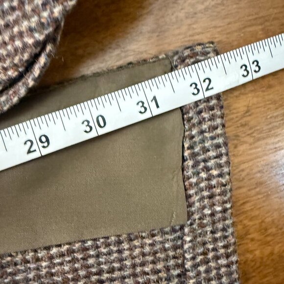 Harris Tweed Blazer Mens Brown Beige Pure Scottish Wool Herringbone Tweed - Picture 11 of 13